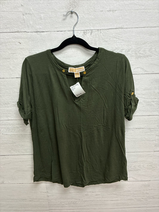 Size L Michael Kors Green Womens Shirt