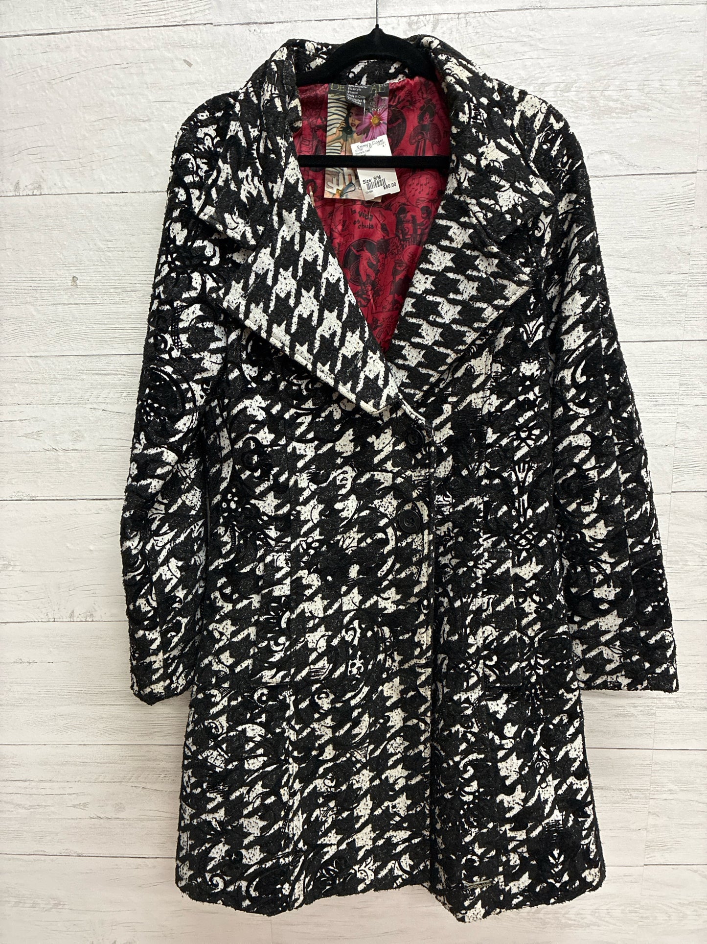 Size S/M Desigual Black Womens Coat