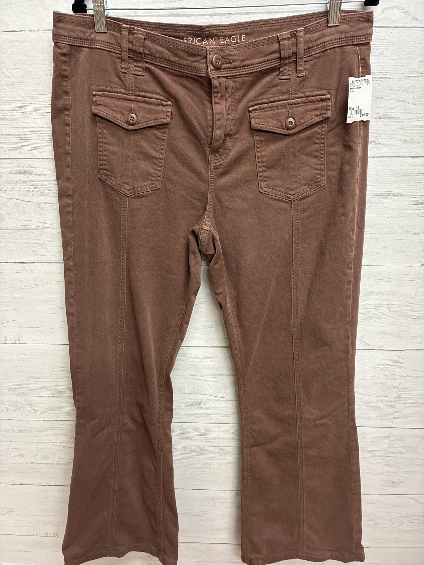 Size 14 American Eagle Brown Womens Jeans