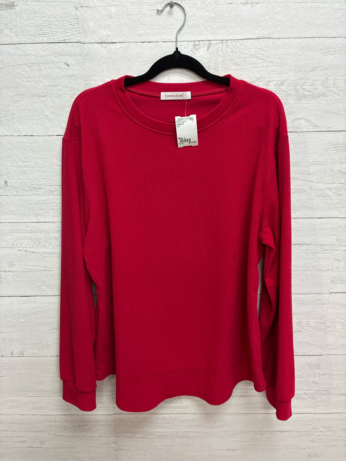 Size L Fantaslook Red Womens Shirt