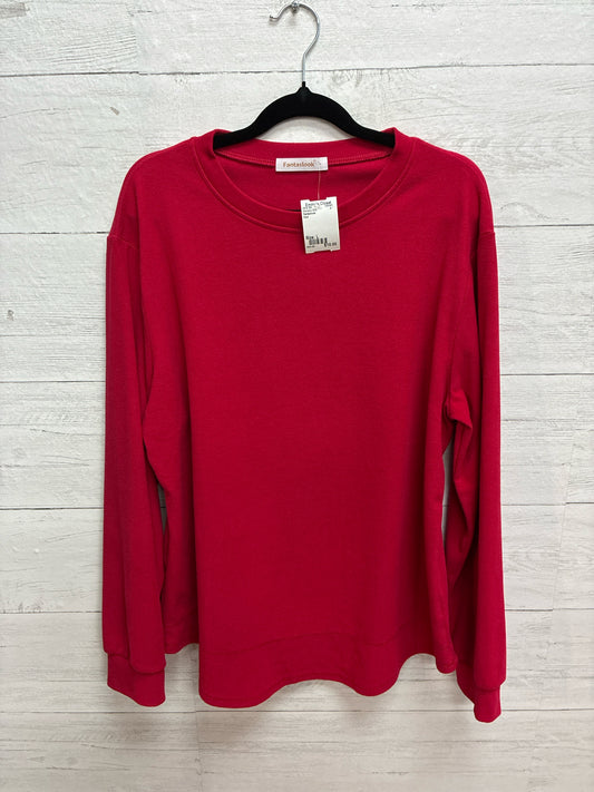 Size L Fantaslook Red Womens Shirt