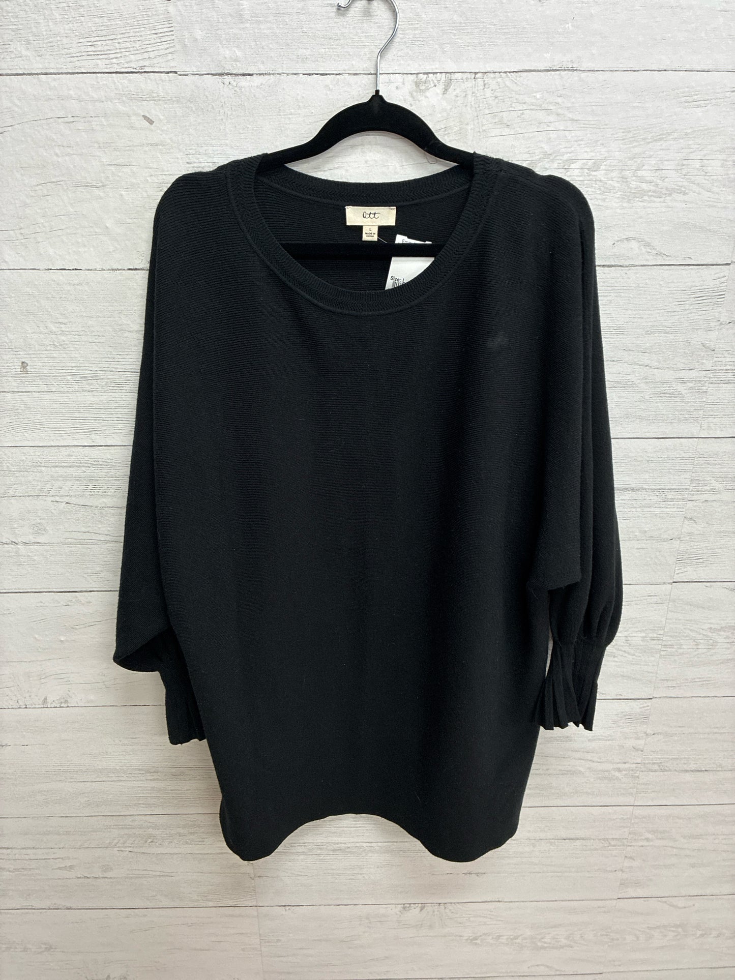 Size L ott Black Womens Sweater