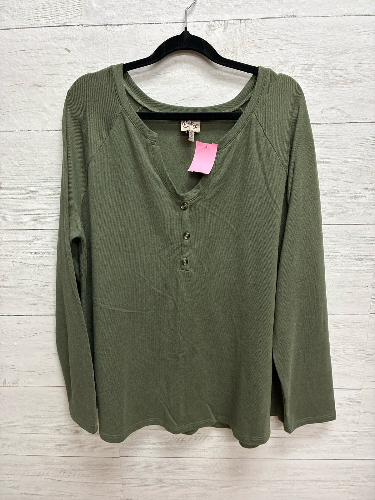 Size XL COMO Vintage Green Womens Shirt