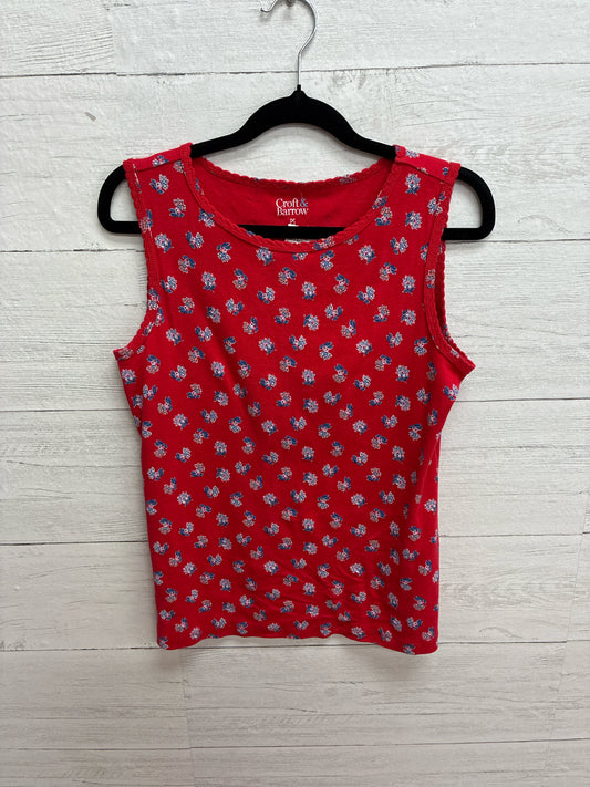 Size S Croft & Barrow Red Womens Tank-Top