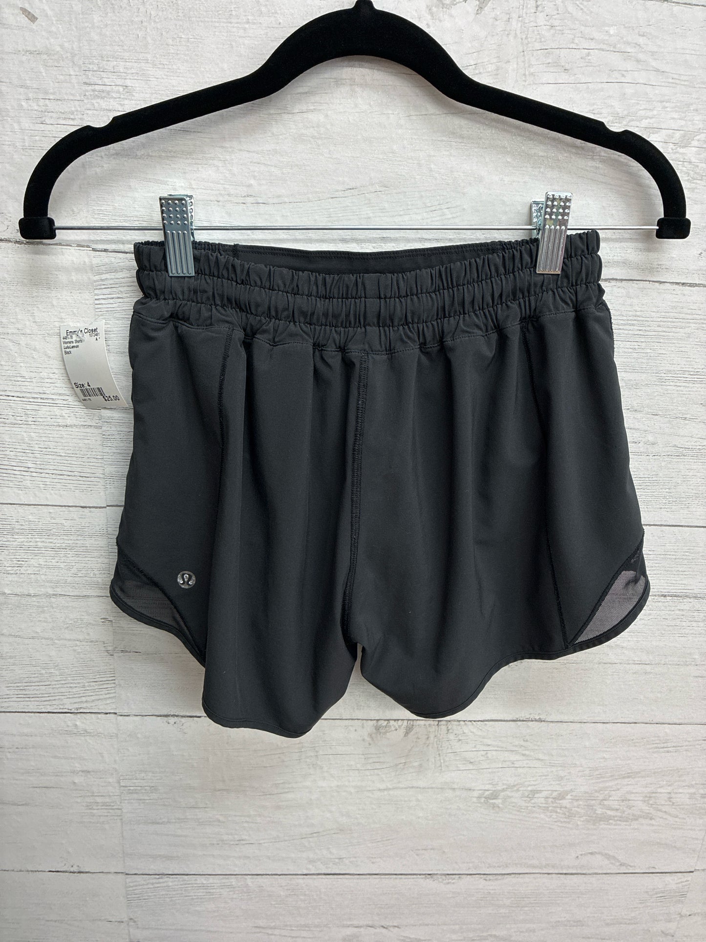 Size 4 LuluLemon Black Womens Shorts