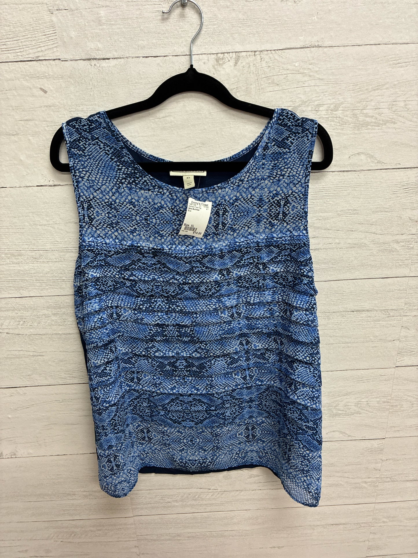 Size XL Dana Buchman Blue Womens Tank-Top