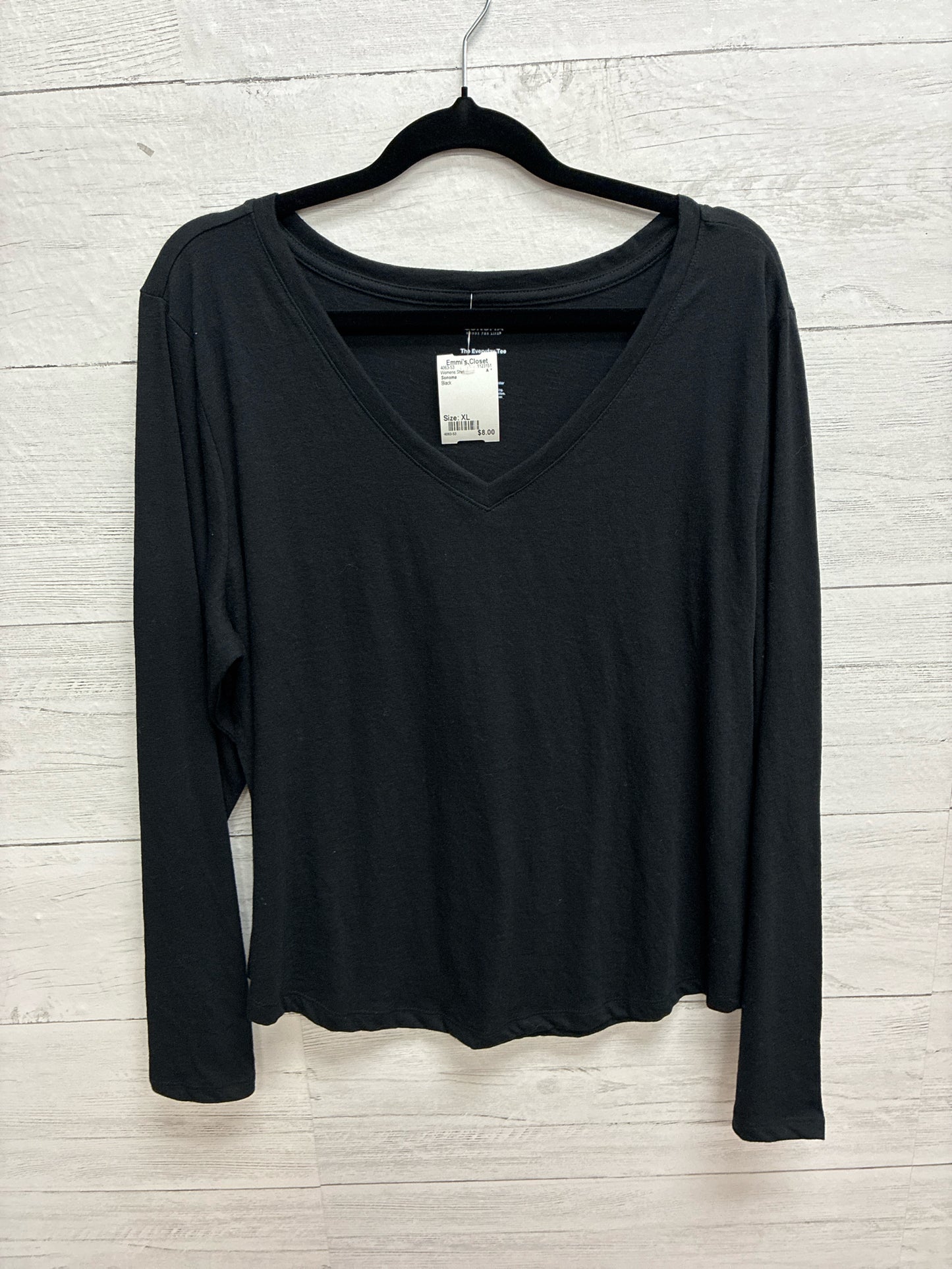 Size XL Sonoma Black Womens Shirt