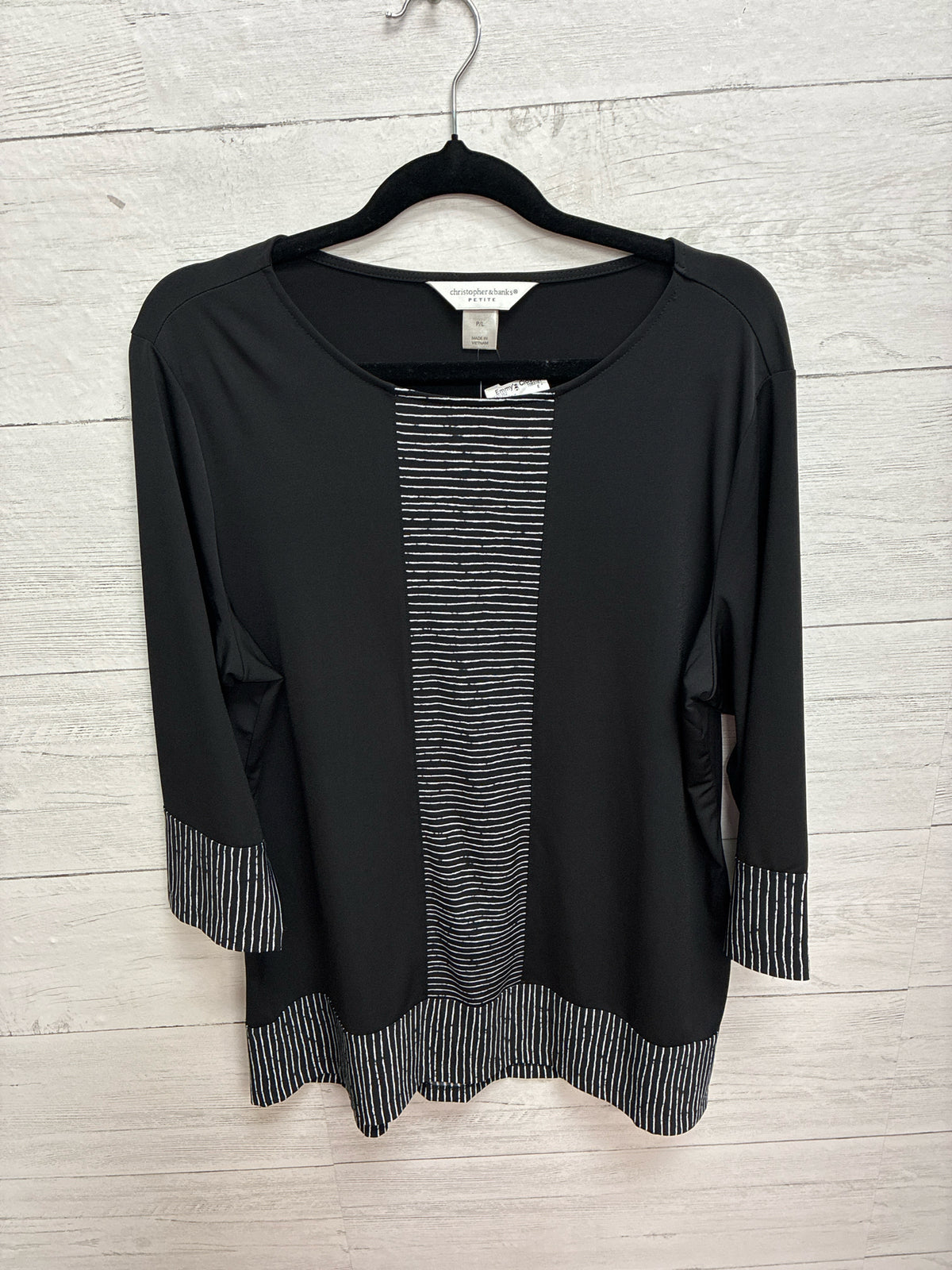 Size PL Christopher & Banks Black Womens Shirt