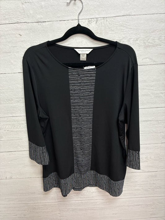 Size PL Christopher & Banks Black Womens Shirt