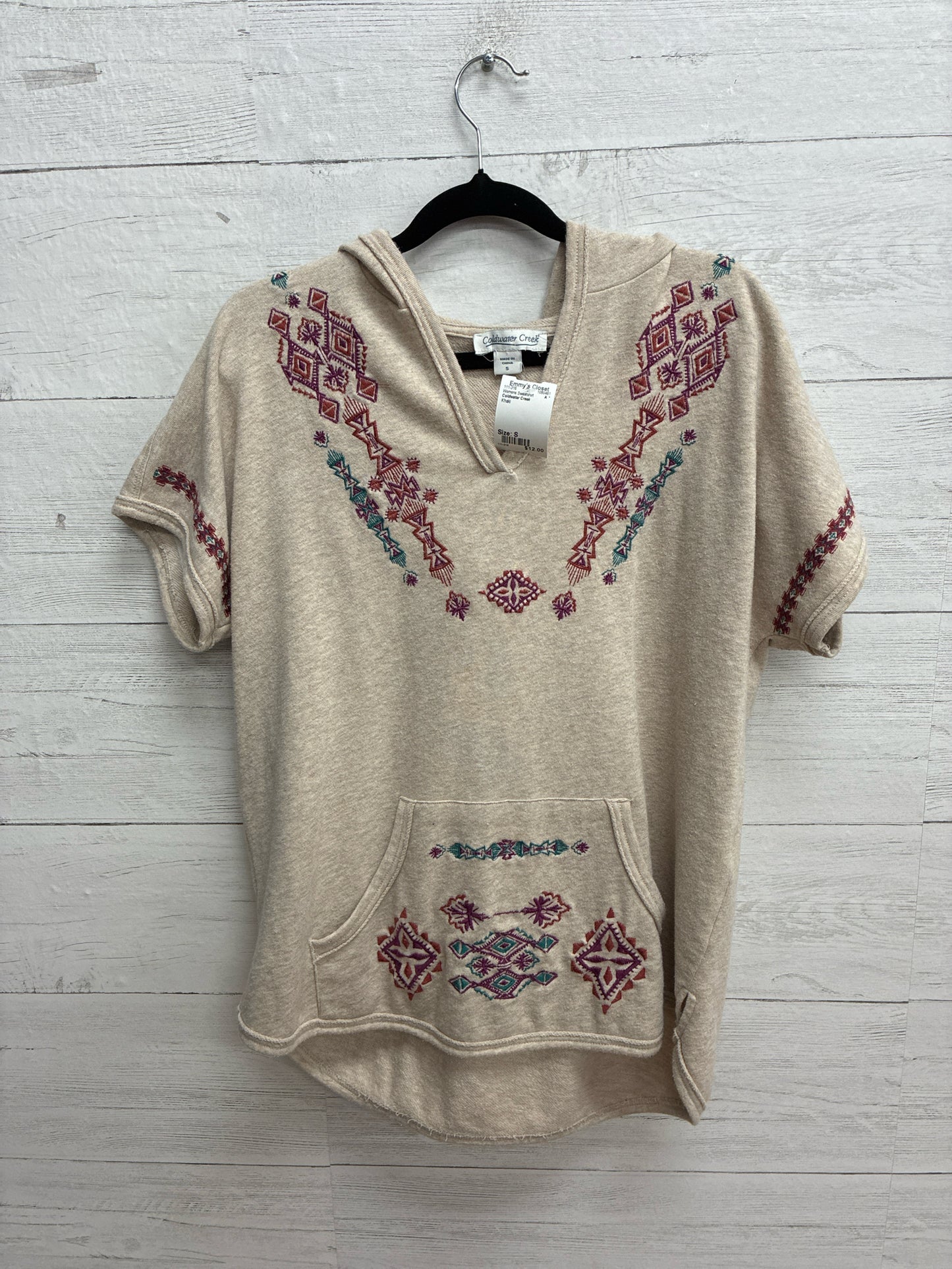Size S Coldwater Creek Khaki Womens Sweatshirt