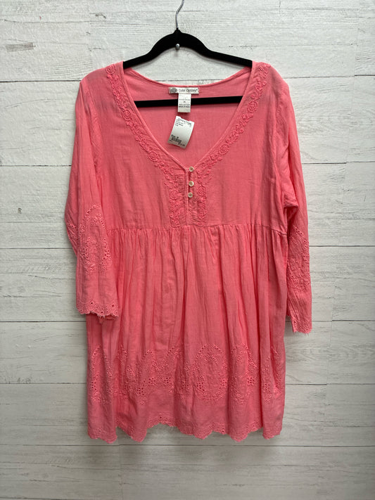 Size M Cute Options Coral Womens Shirt
