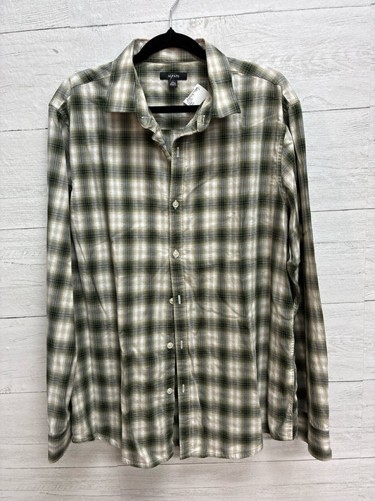 Size L Alfani Green Mens Shirt