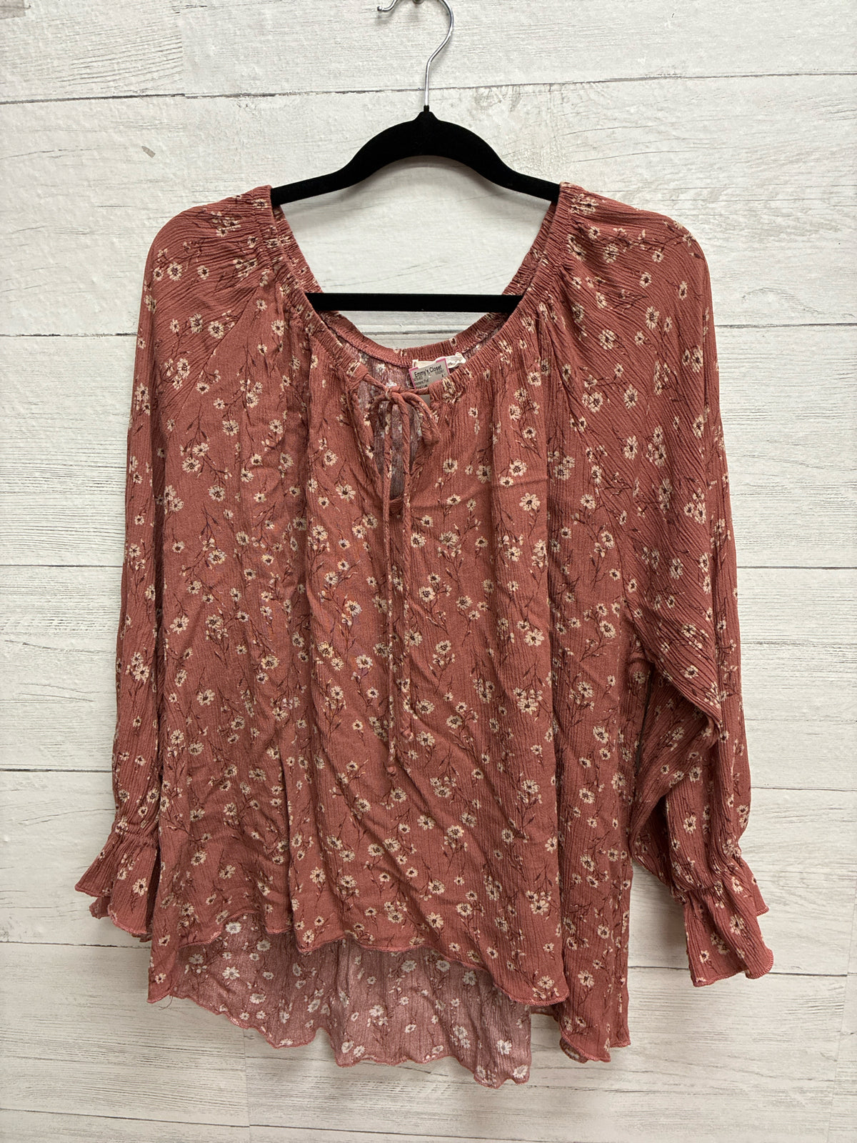 Size 2X First Love Brown Womens Shirt