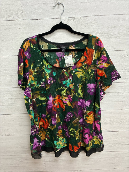 Size 2X Simply Vera Green Womens Shirt
