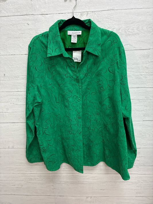 Size XL Sag Harbor Green Womens Blazer