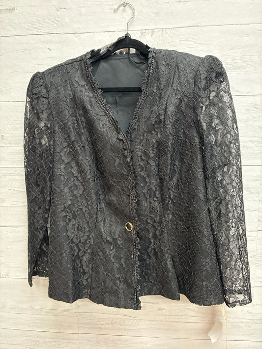 Size 12 Lauren Michaels Black Womens Blazer