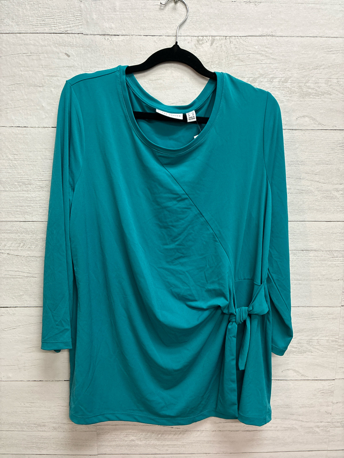 Size L Susan Graver Green Womens Shirt