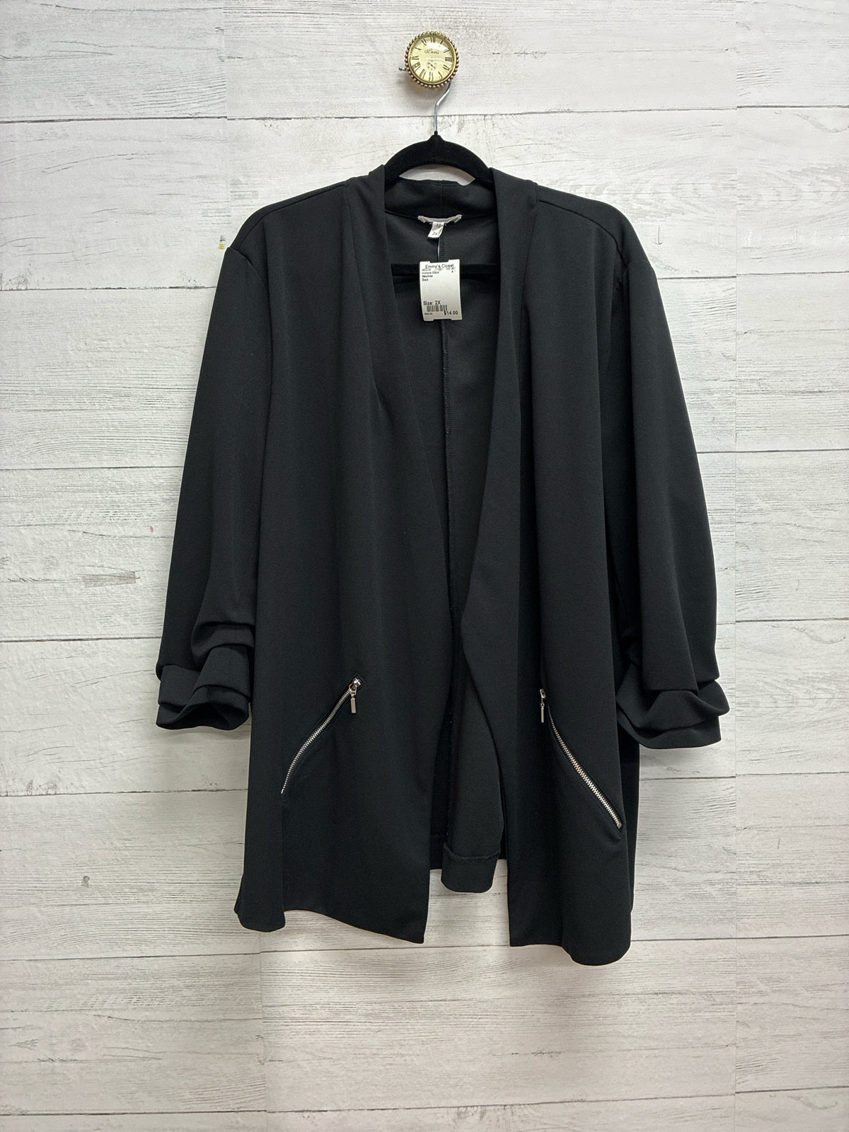 Size 2X Maurices Black Womens Blazer