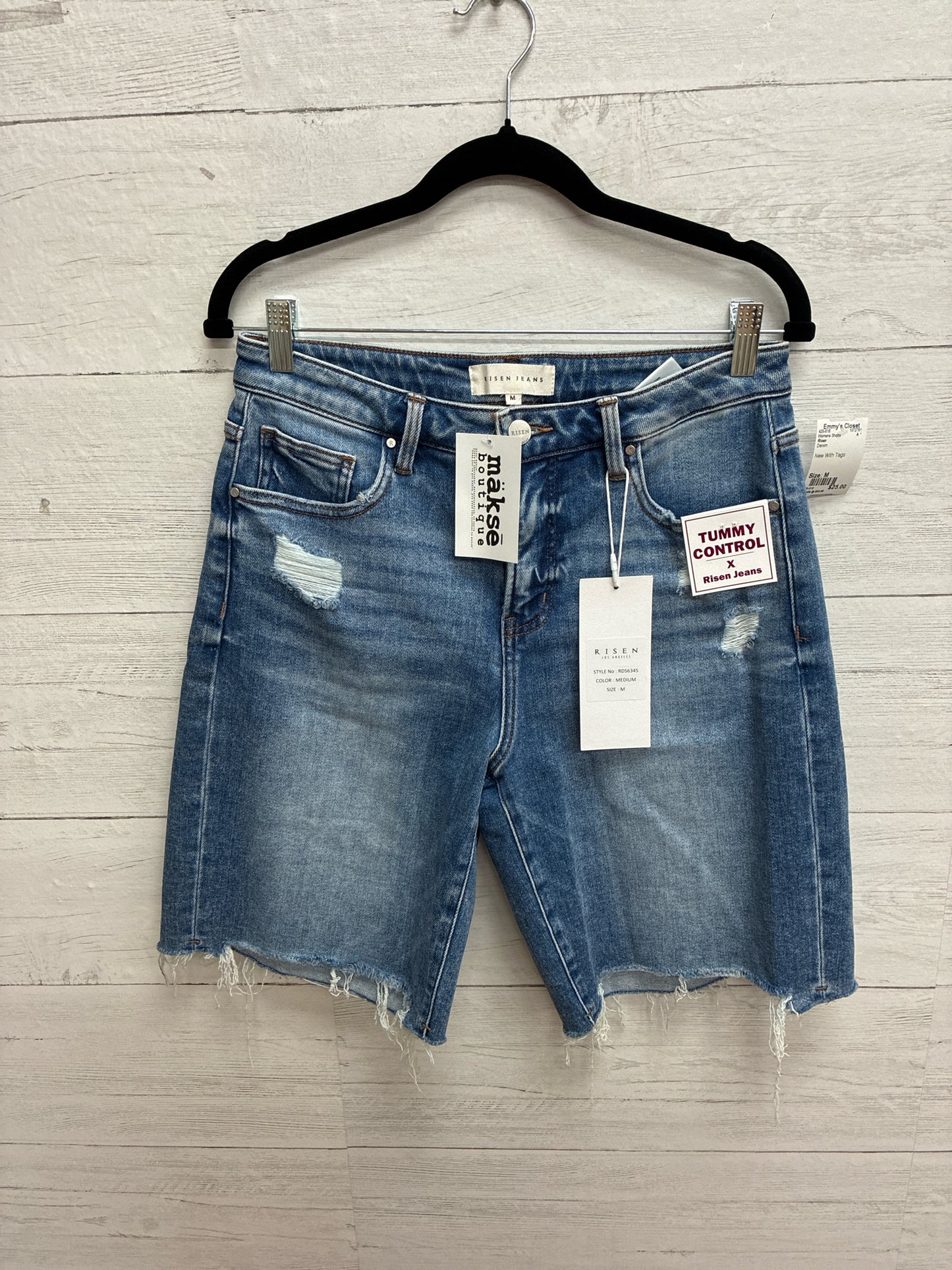 Size M Risen Denim Womens Shorts