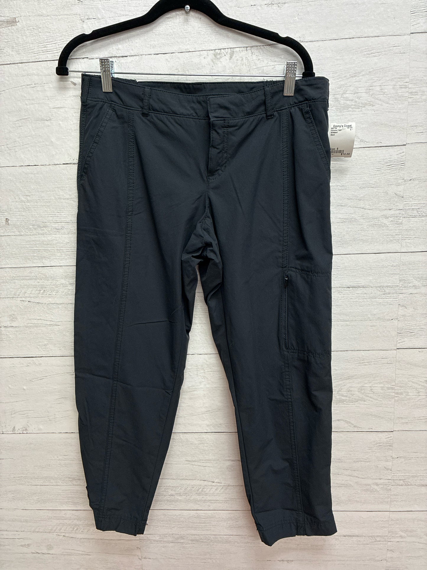 Size 6 Kirkland Black Womens Capri