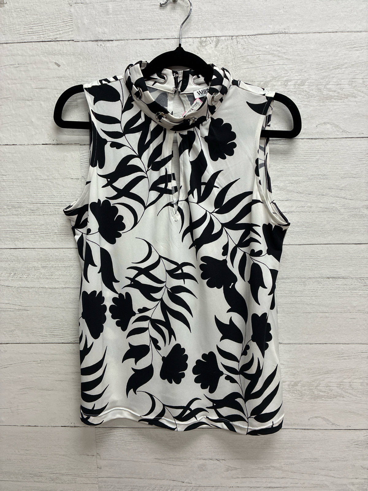 Size XS WHBM Black/White Womens Tank-Top