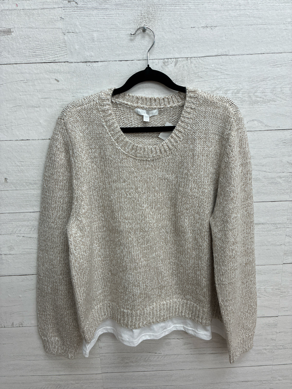 Size XL Design History Cream Womens Sweater