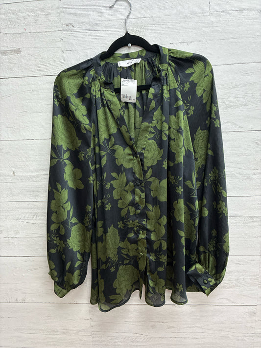 Size S MNG Black/Green Womens Shirt