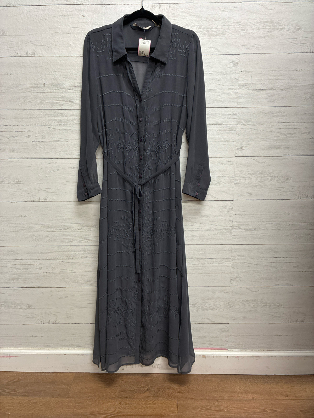 Size PM Soft Surroundings Gray Dress/Evening Wear