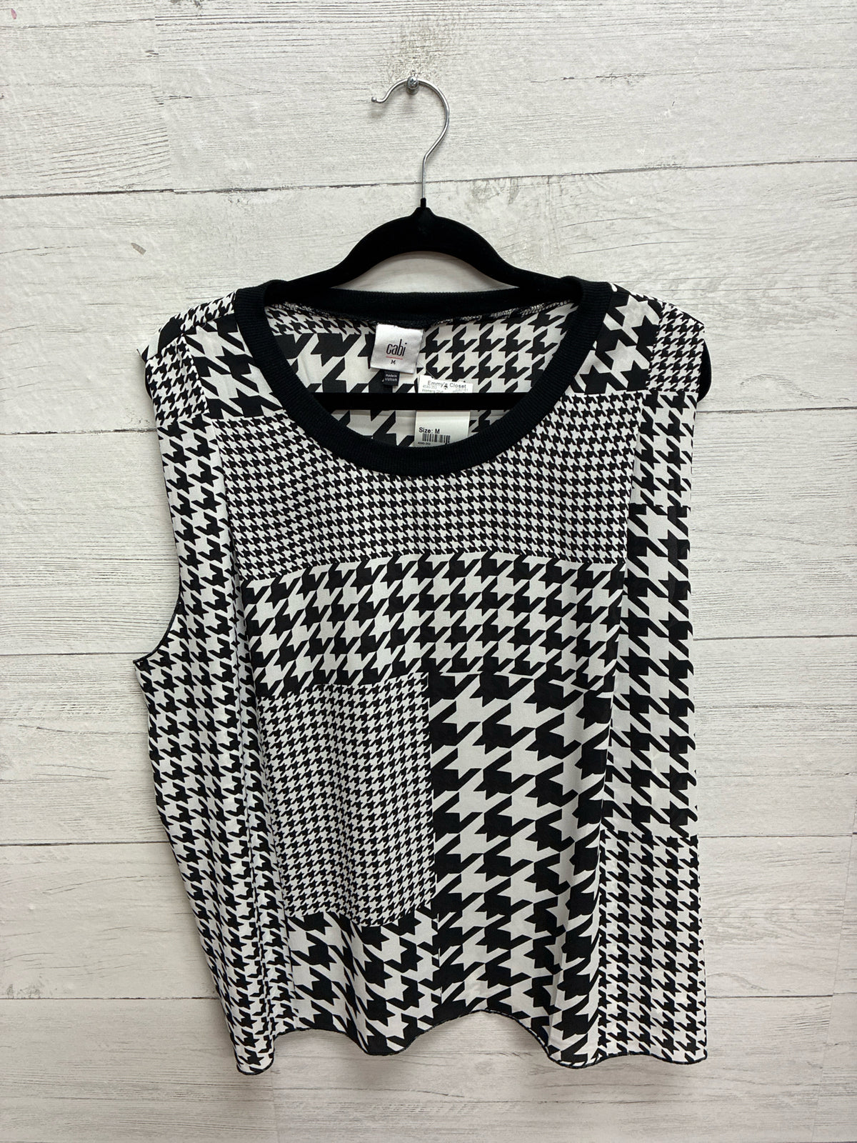 Size M Cabi Black/White Womens Shirt