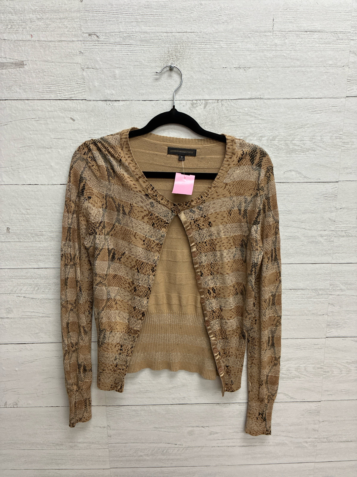 Size M Express Design Studio Beige Womens Shirt