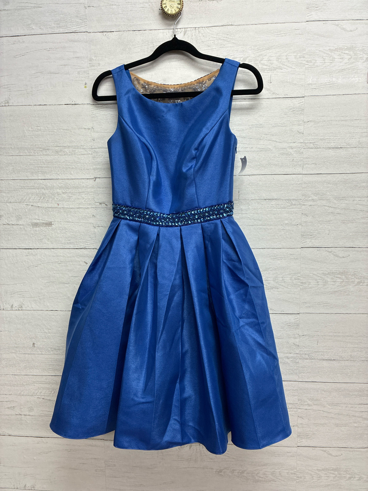 Size 2 Sherri Hill Blue GOWN