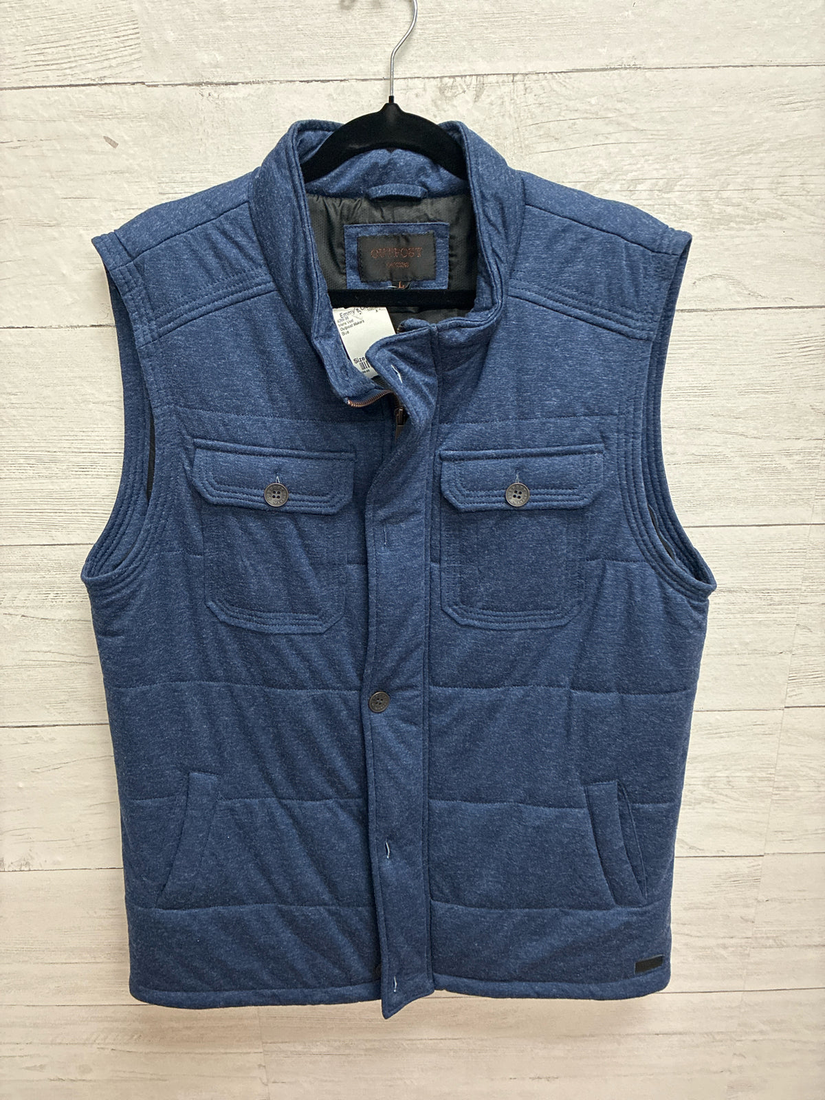 Size L Outpost Makers Blue Mens Vest