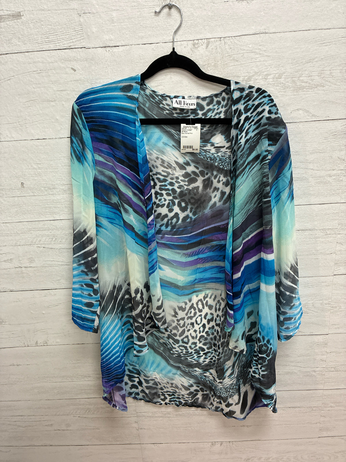 All Hours Blue Womens Cardigan