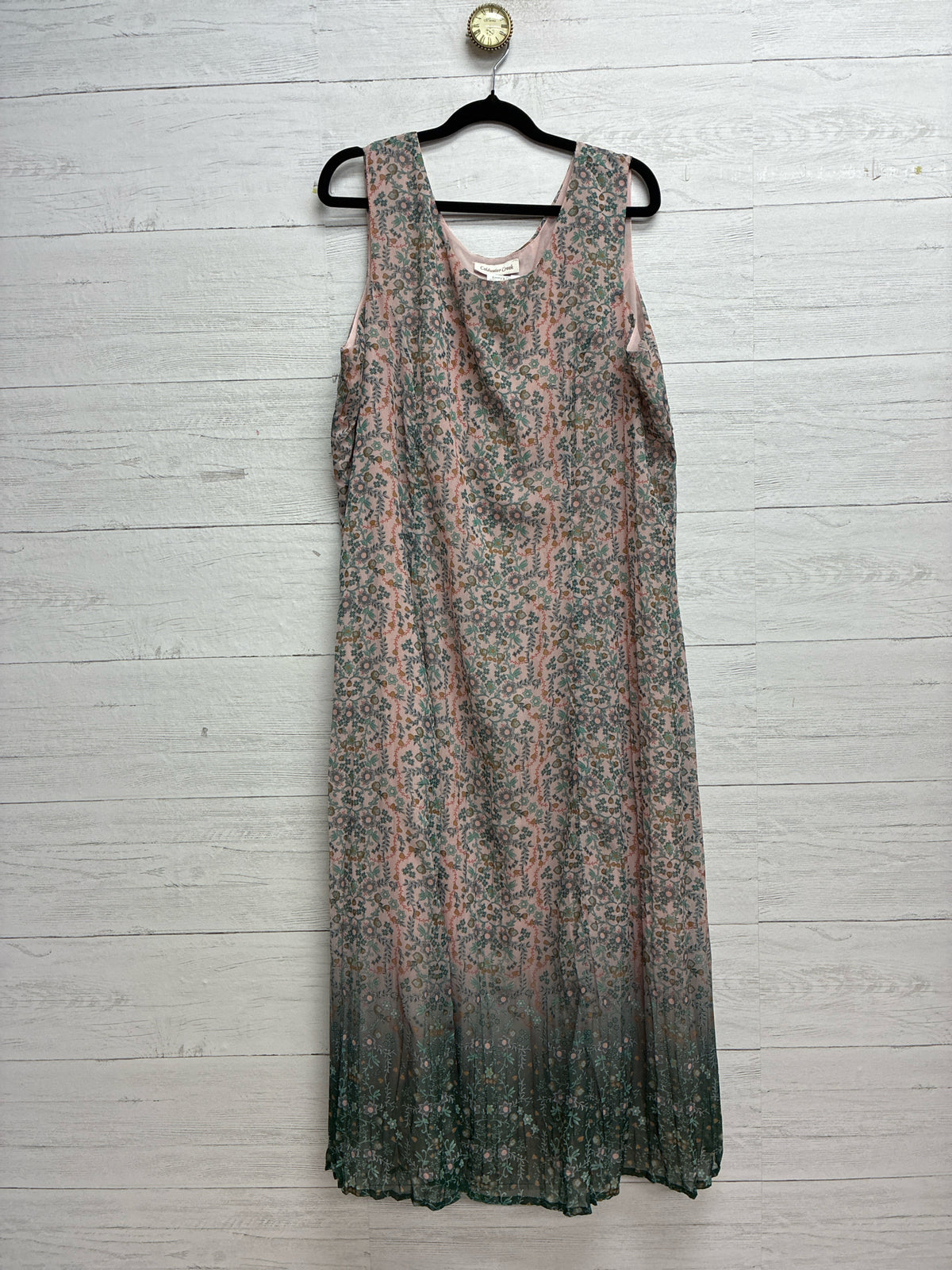 Size 1X Coldwater Creek PINK FLORAL Dress/Evening Wear