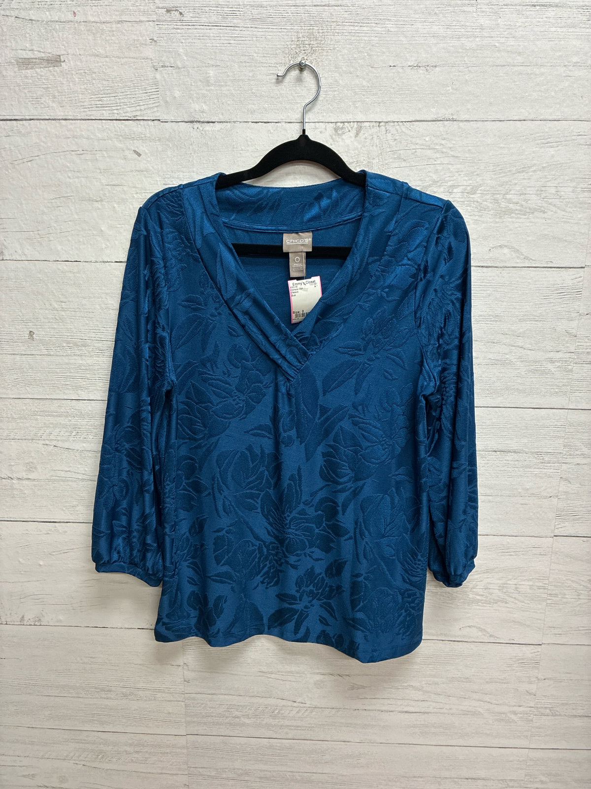 Size 0 Chico's Blue Womens Shirt